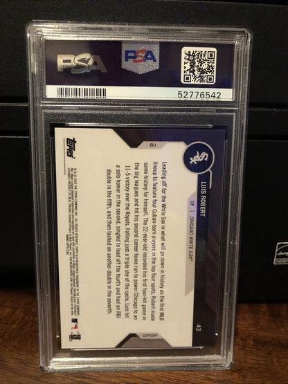 2020 Topps Now Luis Robert Rookie Baseball Card #43 PSA 10 Gem Mint