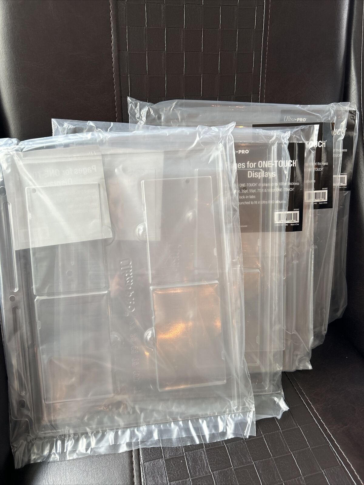 Ultra Pro Pages for One Touch Holders 23pt - 100pt 4 per Page- 5 Pages Total