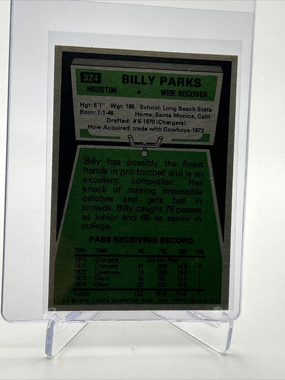 1975 Topps Billy Parks Football Card #324 NM Quality FREE SHIPPING
