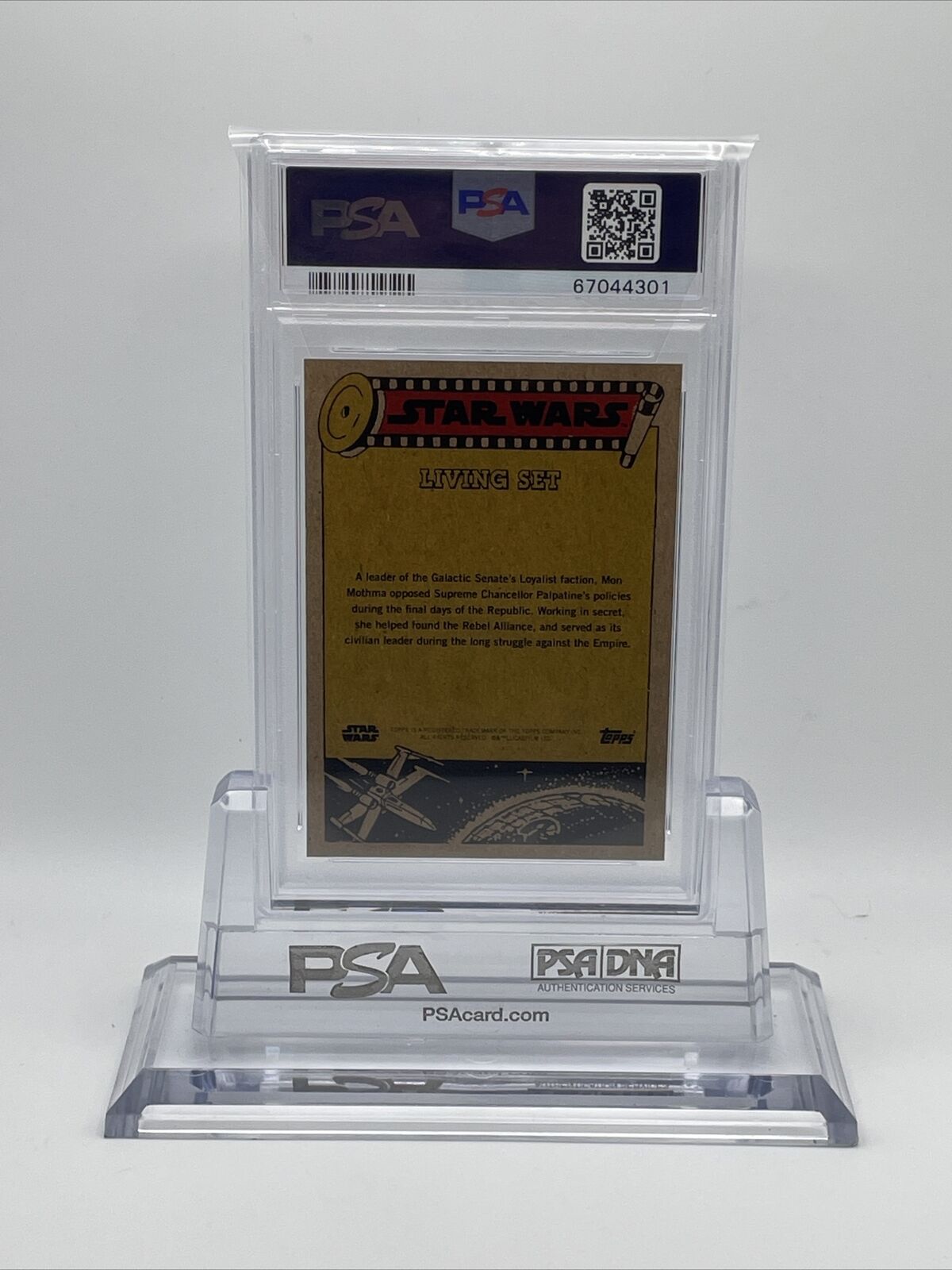 2021 Topps Star Wars Living Set Mon Mothma Card #217 PSA 9 Mint