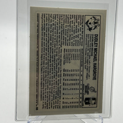 1981 Kellogg's Mike Hargrove Baseball Card #66 NM-Mint FREE SHIPPING