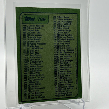 1982 Topps Checklist: 661-792 Baseball Card #789 NM-Mint FREE SHIPPING