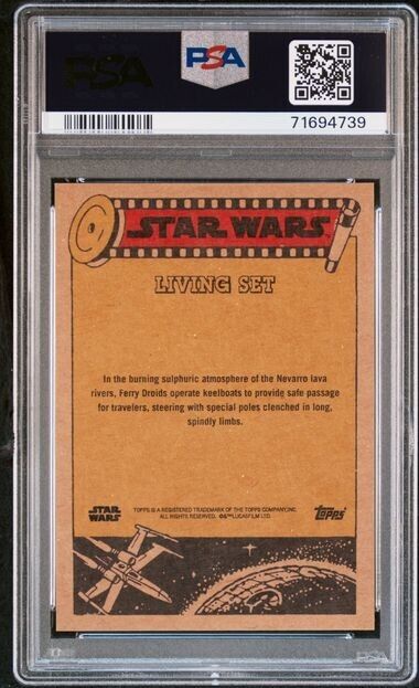 2022 Topps Star Wars Living Set Ferry Droid Card #361 PSA 9 Mint