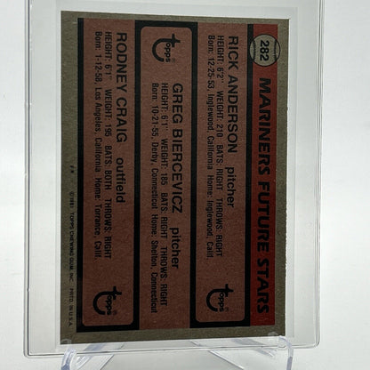 1981 Topps Mariners Future Stars Rookie Baseball Card #282 NM-Mint FREE SHIPPING