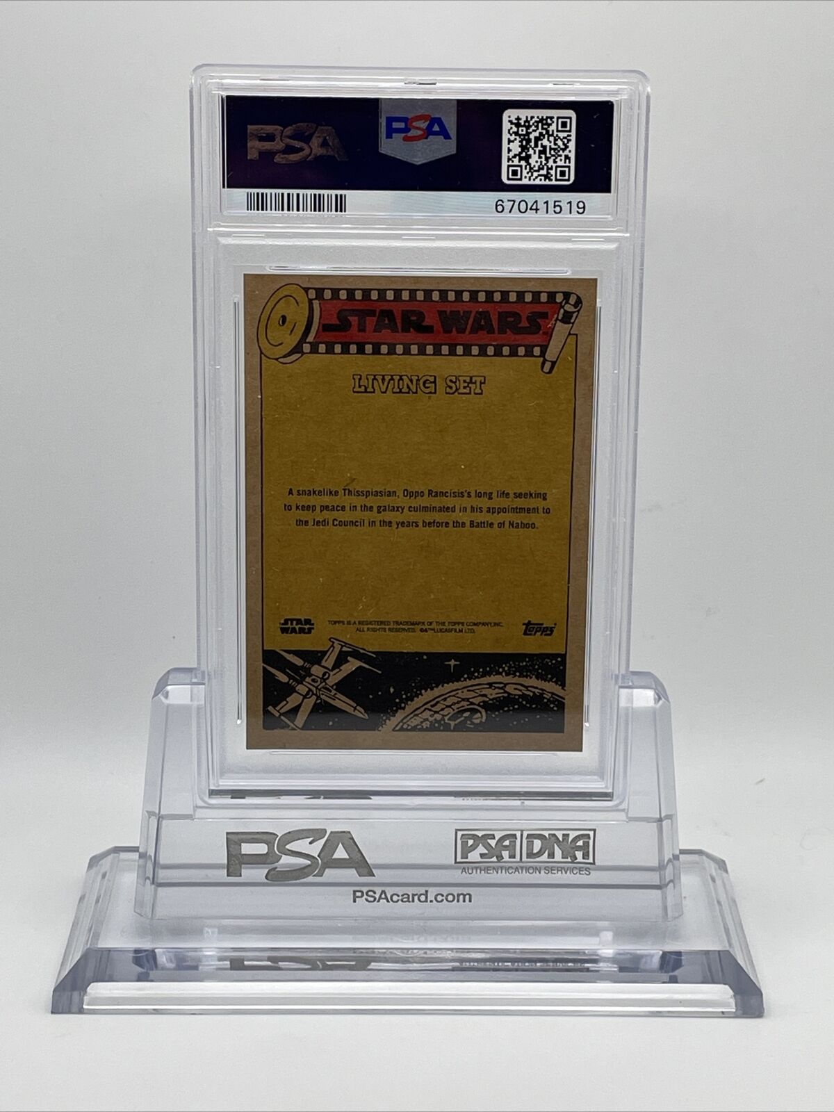 2022 Topps Star Wars Living Set Oppo Rancisis Card #304 PSA 10 Gem Mint