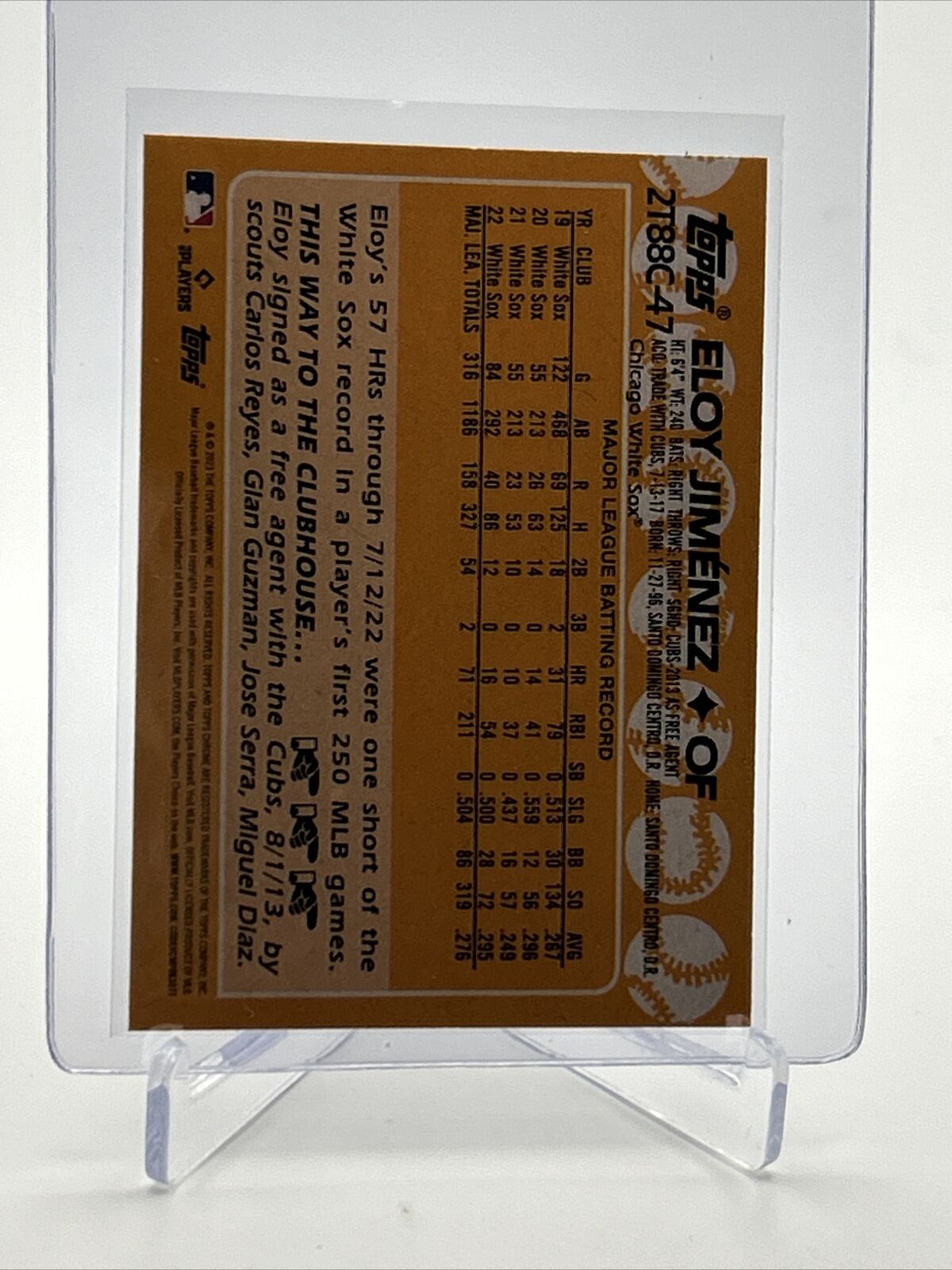 2023 Topps Silver Pack Eloy Jiménez Baseball Card #2T88C-47 FREE SHIPPING
