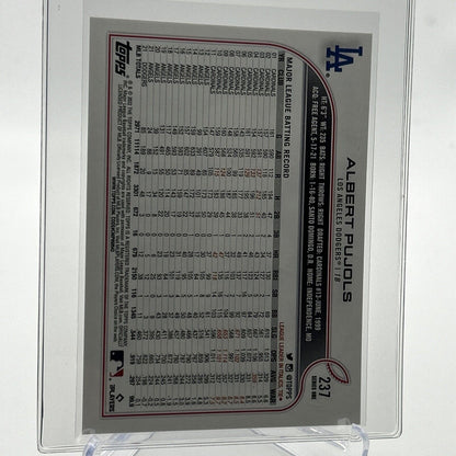 2022 Topps Albert Pujols Baseball Card #237 Mint FREE SHIPPING