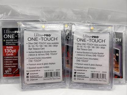 Ultra Pro One-Touch Thick Card 130pt Point Magnetic Card Holder - LOT of 5