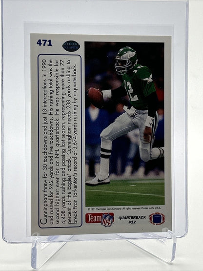 1991 Upper Deck Randall Cunningham Football Card #471 Mint FREE SHIPPING