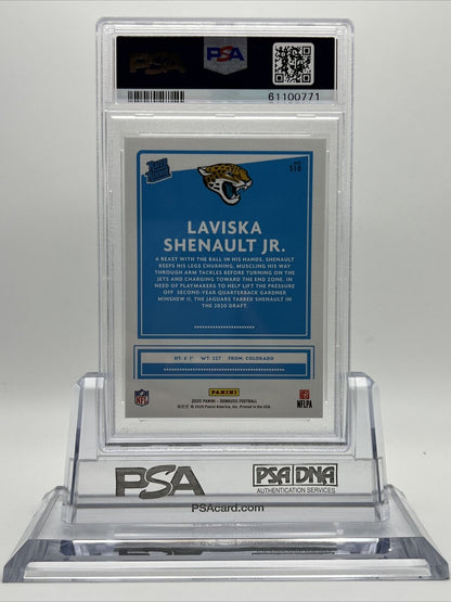 2020 Panini Donruss Laviska Shenault Jr. Football Card #318 PSA 10