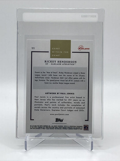 2022 Topps Game Within the Game Rickey Henderson Card #11 Mint FREE SHIPPING