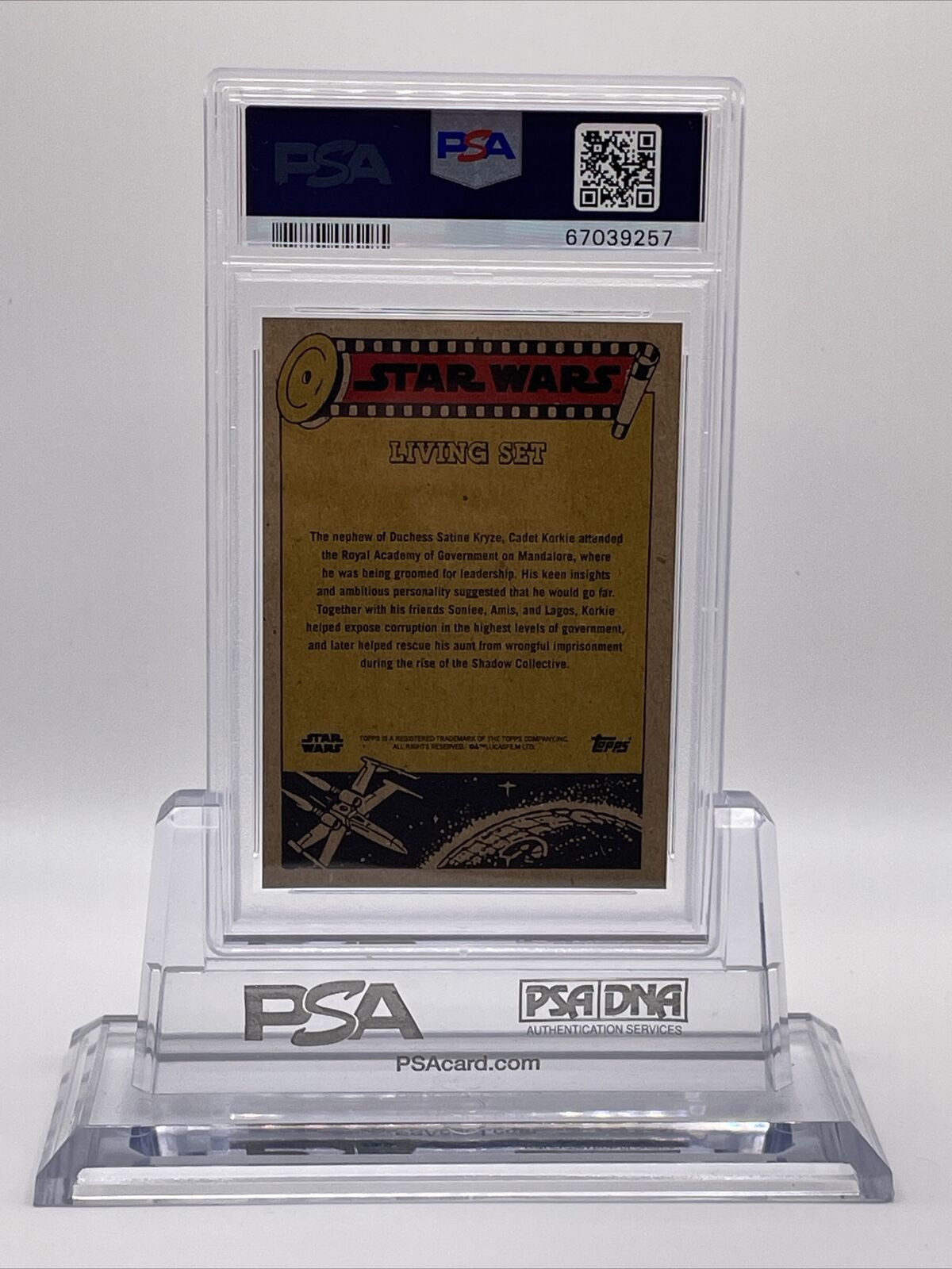 2021 Topps Star Wars Living Set Korkie Kryze Card #244 PSA 9 Mint