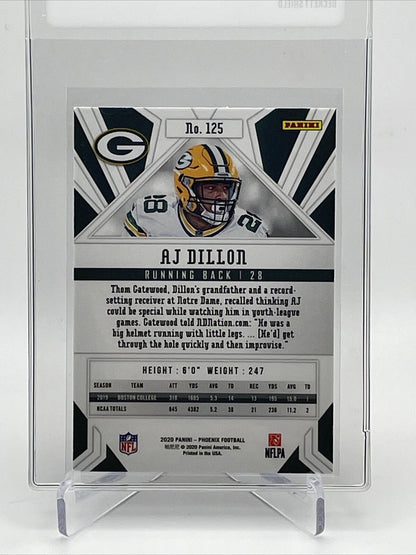 2020 Panini Phoenix FIRE BURST AJ Dillon Rookie Card #125 Mint FREE SHIPPING