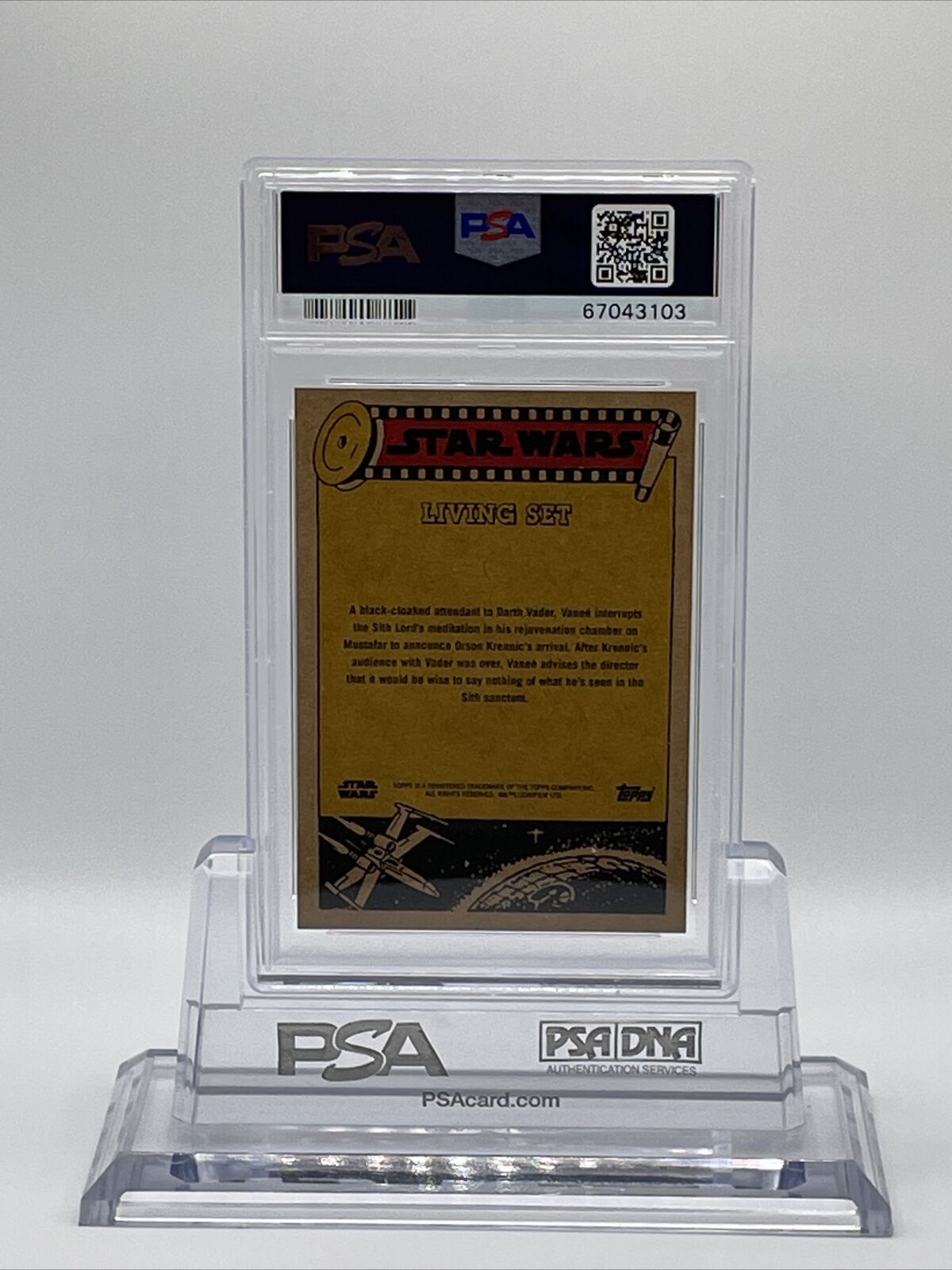 2022 Topps Star Wars Living Set Vanee Card #301 PSA 9 Mint