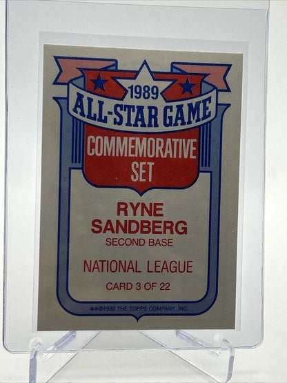 1990 Topps Glossy All-Stars Ryne Sandberg Baseball Card #3 Mint FREE SHIPPING