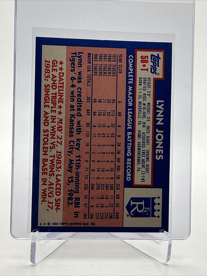 1984 Topps Traded TIFFANY Lynn Jones Card #58T NM-MT FREE SHIPPING
