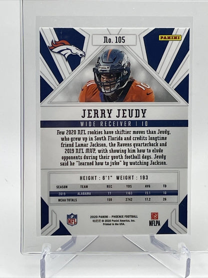 2020 Panini Phoenix FIRE BURST Jerry Jeudy Rookie Card #105 Mint FREE SHIPPING
