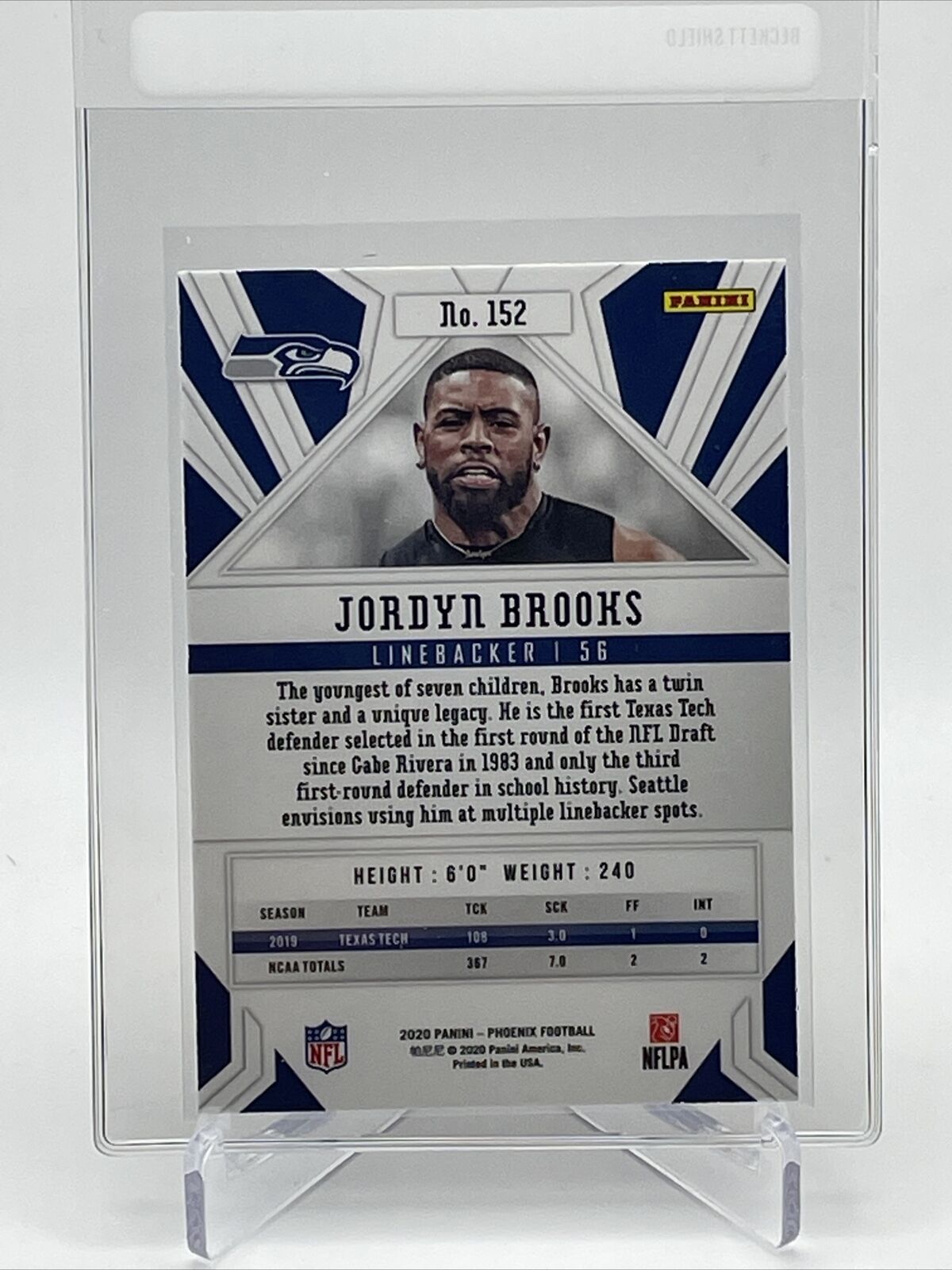 2020 Panini Phoenix FIRE BURST Jordyn Brooks Rookie #152 Mint FREE SHIPPING