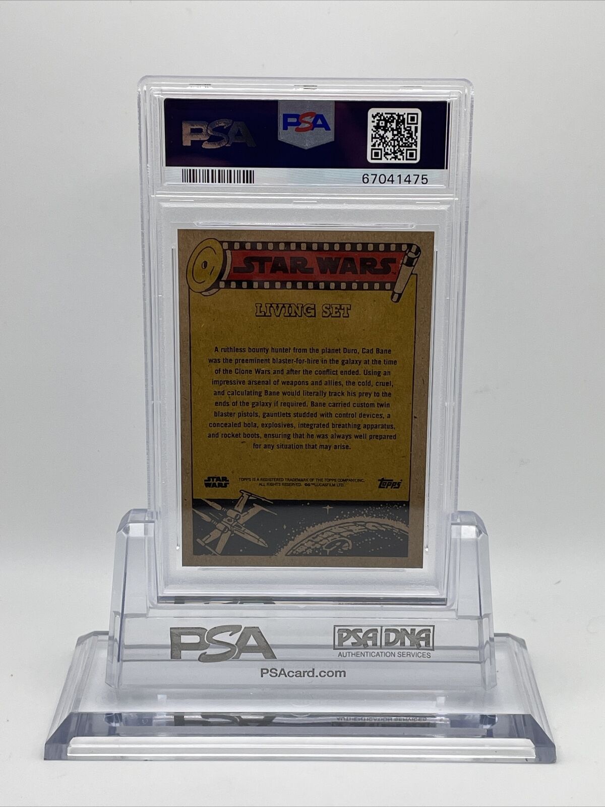 2022 Topps Star Wars Living Set Cad Bane Card #290 PSA 10 Gem Mint