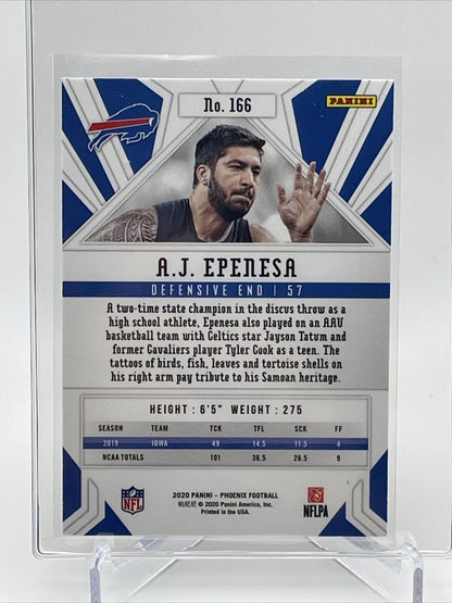 2020 Panini Phoenix FIRE BURST A.J. Epenesa Rookie #166 Mint FREE SHIPPING
