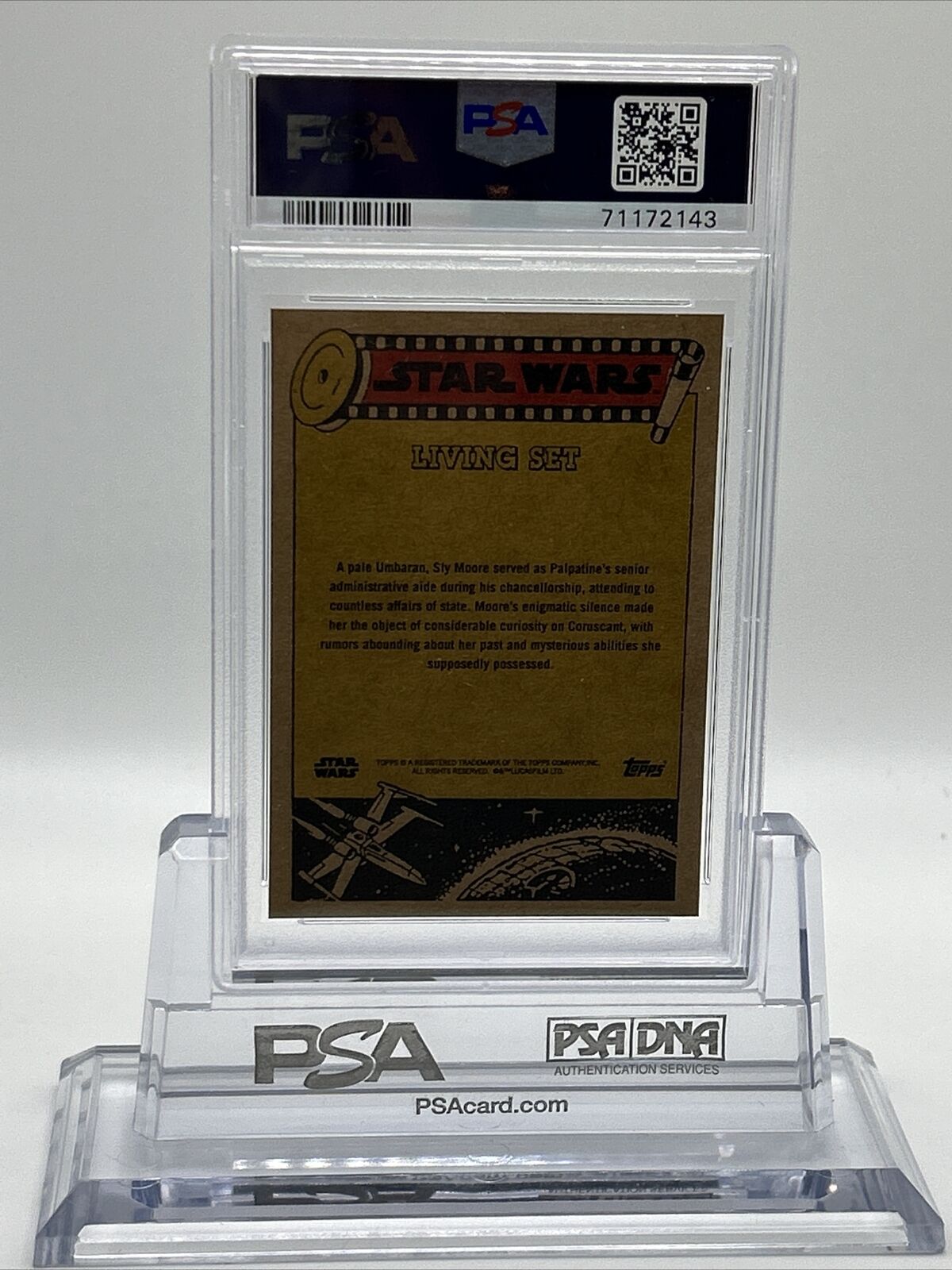 2022 Topps Star Wars Living Set Sly Moore Card #366 PSA 10 Gem Mint