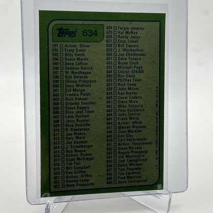 1982 Topps Checklist: 529-660 Baseball Card #634 NM-Mint FREE SHIPPING