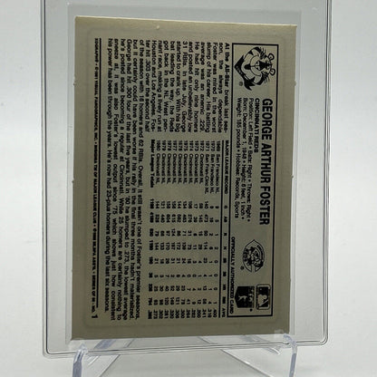 1981 Kellogg's George Foster Baseball Card #1 NM-Mint FREE SHIPPING