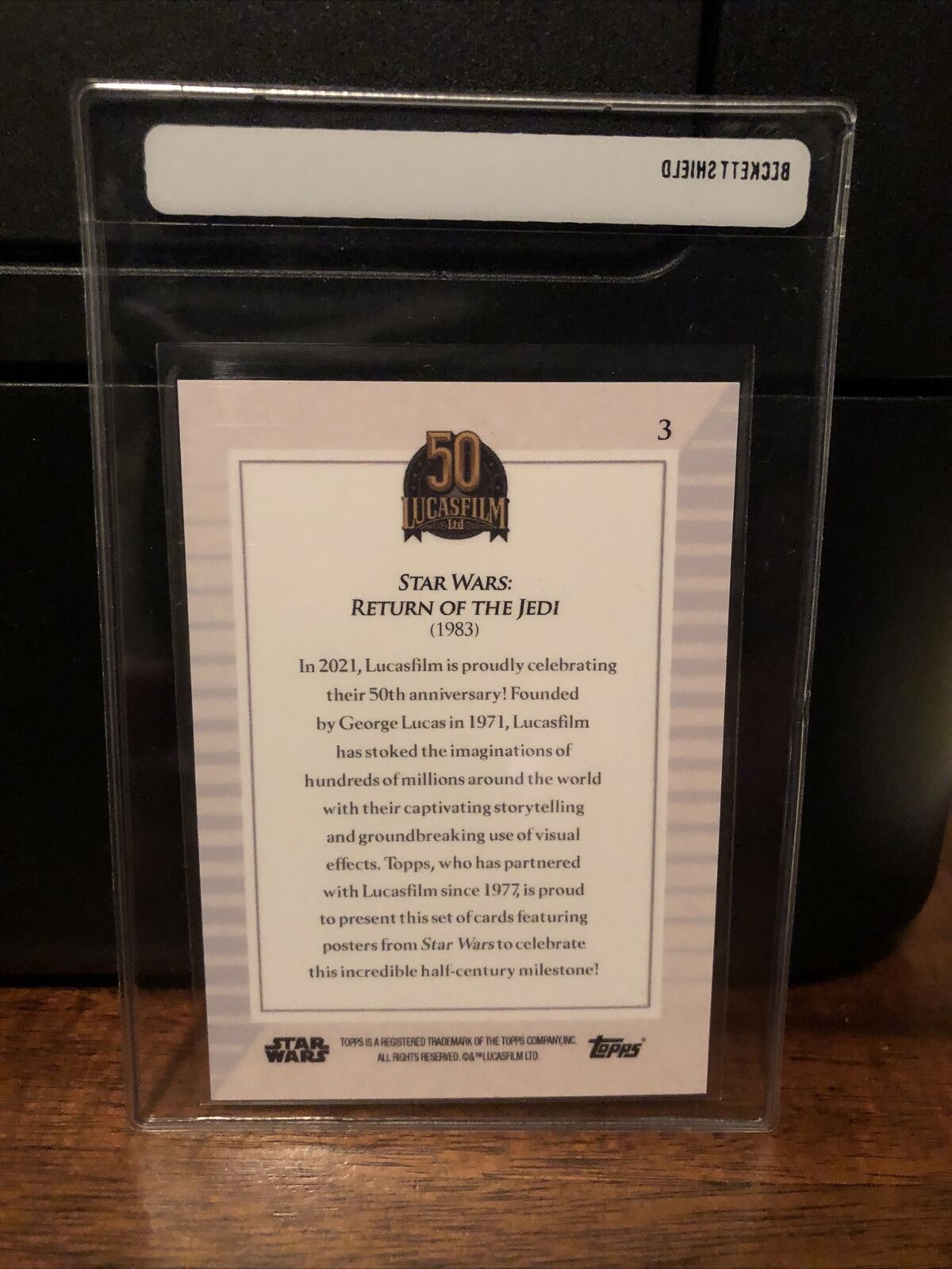 2021 Topps Now Star Wars Lucasfilm Return of the Jedi Card #3 Mint FREE SHIPPING