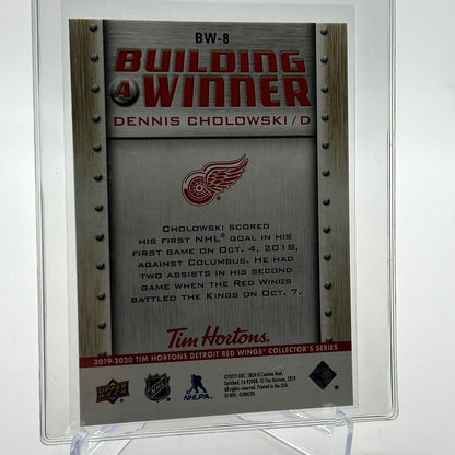 2019-20 Upper Deck Tim Hortons Dennis Cholowski Card #BW8 Mint FREE SHIPPING