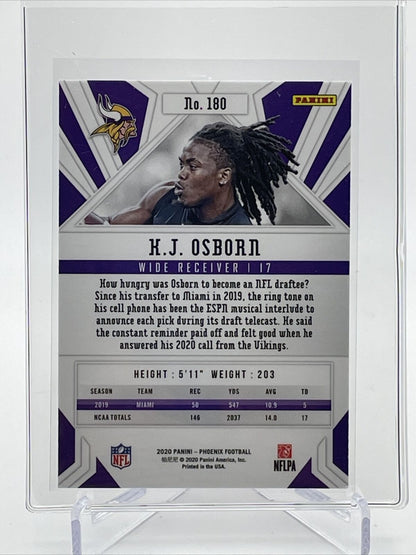 2020 Panini Phoenix FIRE BURST K.J. Osborn Rookie #180 Mint FREE SHIPPING