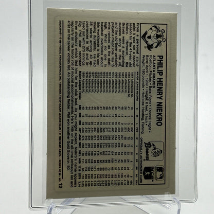 1981 Kellogg's Phil Niekro Baseball Card #12 NM-Mint FREE SHIPPING