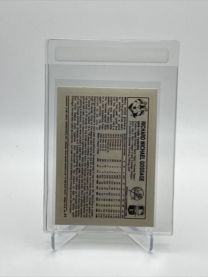 1981 Kellogg's Rich Gossage Baseball Card #41 NM-Mint FREE SHIPPING