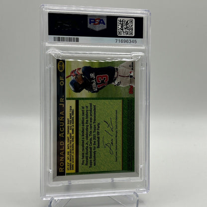 2022 Topps Transcendent VIP Party Ronald Acuna Jr. Card #1997 PSA 10 23/95