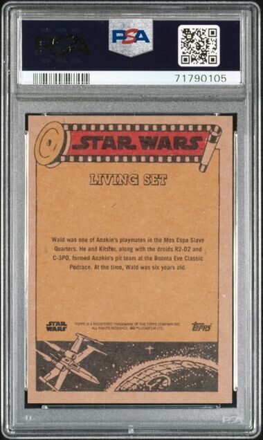 2022 Topps Star Wars Living Set Wald Card #329 PSA 9 Mint
