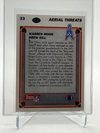 1991 Upper Deck Warren Moon/Drew Hill Card #33 Mint FREE SHIPPING