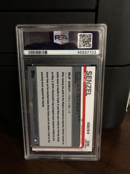 2019 Topps Update GOLD Nick Senzel Rookie Baseball Card #US95 PSA 10