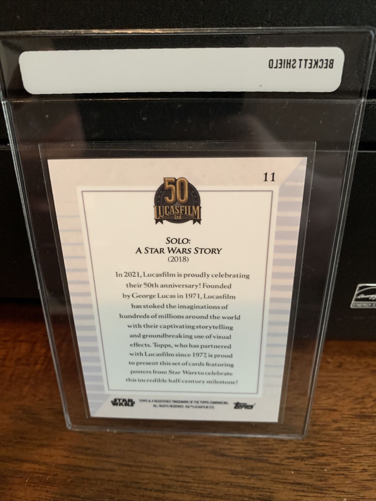 2021 Topps Now Star Wars Lucasfilm 50th Solo Card #11 Mint FREE SHIPPING