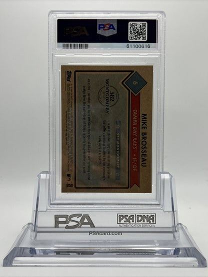 2021 Topps 582 Montgomery Club Set 1 Mike Brosseau Rookie Card #6 PSA 8