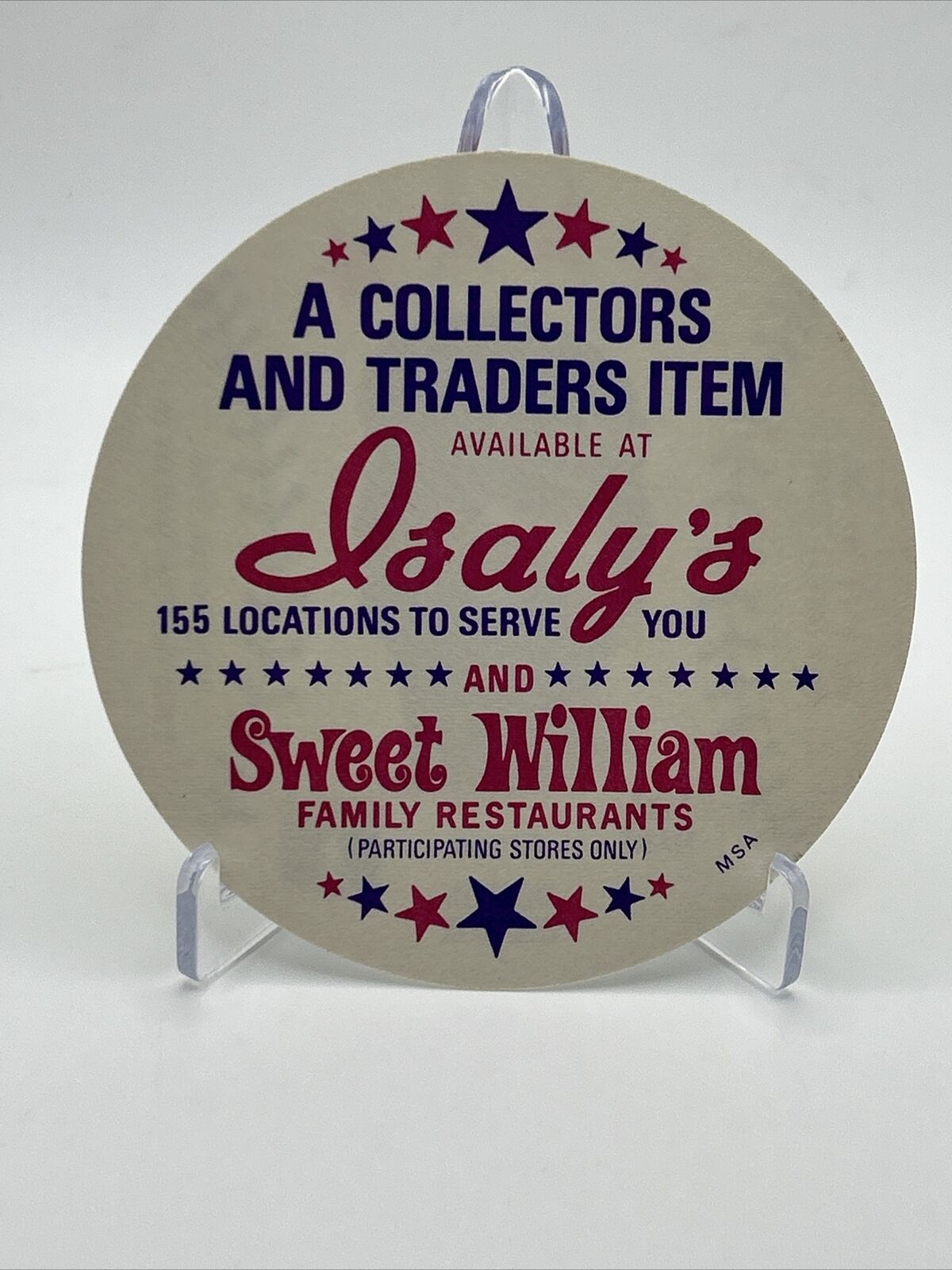 1976 Isaly's Sweet William Disc Luis Tiant Baseball Card NM-MT FREE SHIPPING
