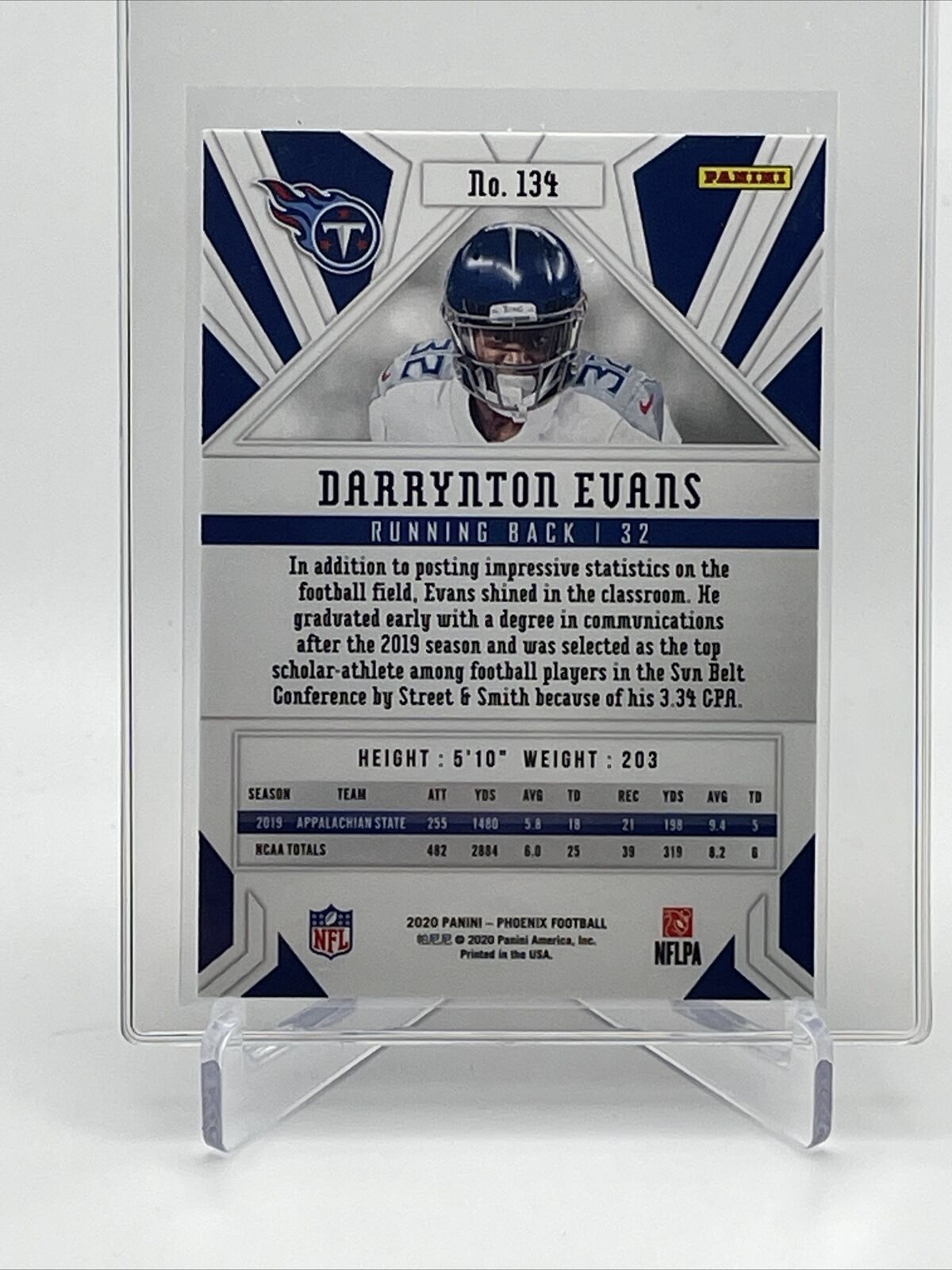 2020 Panini Phoenix FIRE BURST Darrynton Evans Rookie #134 Mint FREE SHIPPING