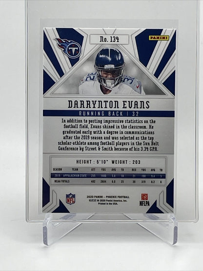 2020 Panini Phoenix FIRE BURST Darrynton Evans Rookie #134 Mint FREE SHIPPING