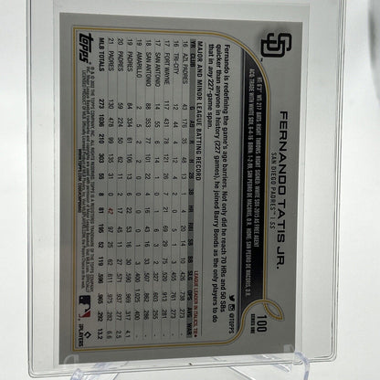 2022 Topps Fernando Tatis Jr. Baseball Card #100 Mint FREE SHIPPING