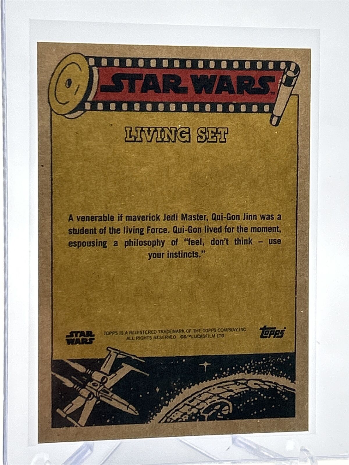 2023 Topps Star Wars Living Set Qui-Gon Jinn Card #424 Mint FREE SHIPPING