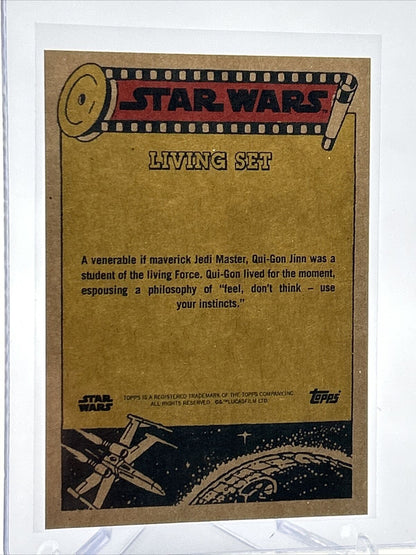 2023 Topps Star Wars Living Set Qui-Gon Jinn Card #424 Mint FREE SHIPPING