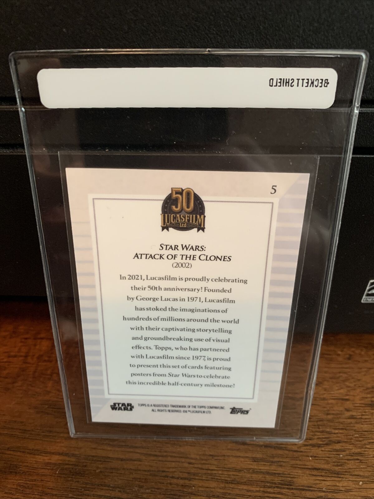 2021 Topps Now Star Wars Lucasfilm 50th Attack Clones Card #5 Mint FREE SHIPPING
