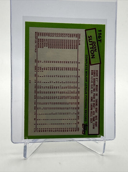 1985 Topps Traded Don Sutton Baseball Card #116T NM-MT FREE SHIPPING