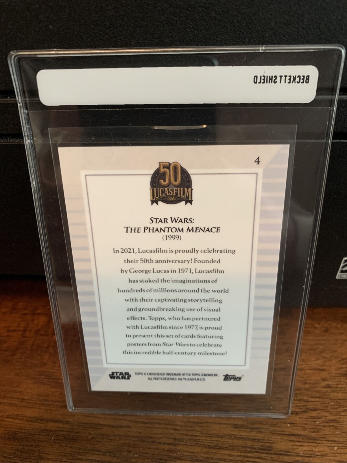 2021 Topps Now Star Wars Lucasfilm The Phantom Menace Card #4 Mint FREE SHIPPING