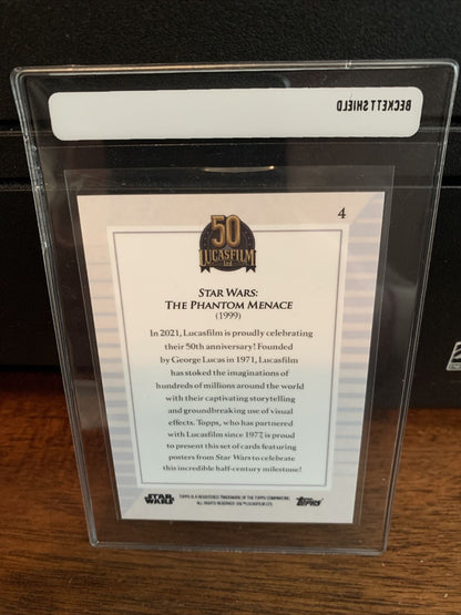 2021 Topps Now Star Wars Lucasfilm The Phantom Menace Card #4 Mint FREE SHIPPING