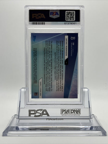 2020 Topps X Steve Aoki Jackie Robinson Baseball Card #89 PSA 10