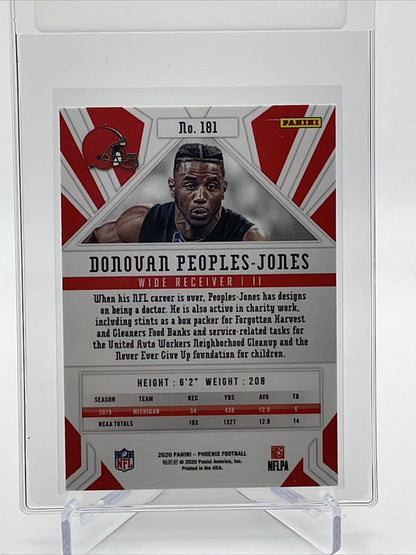 2020 Panini Phoenix FIRE BURST Donovan Peoples-Jones Rookie #181 FREE SHIPPING